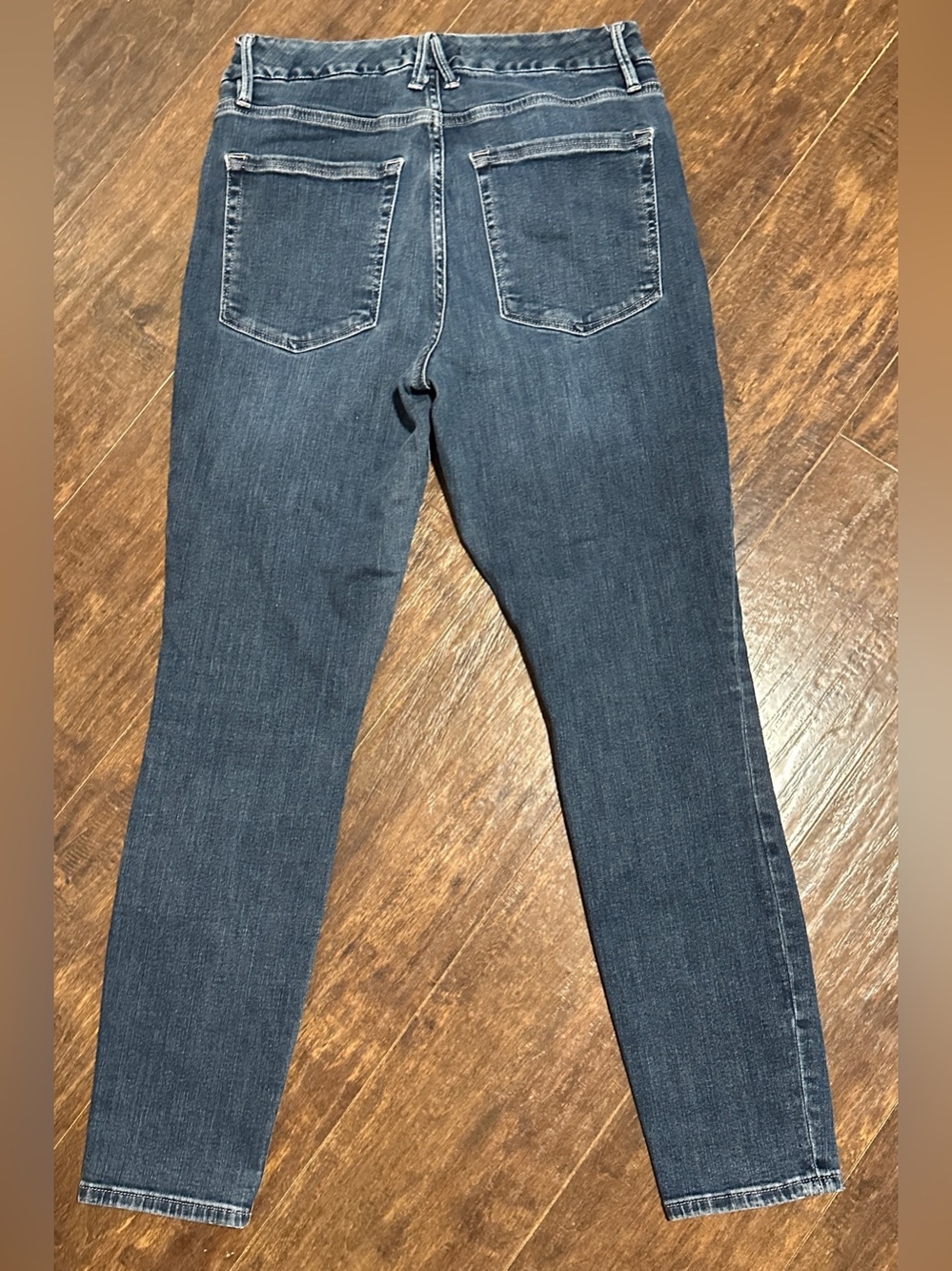Good American Good Legs Crop Skinny Denim Blue Jeans Women’s 10/30 - Picture 2 of 6